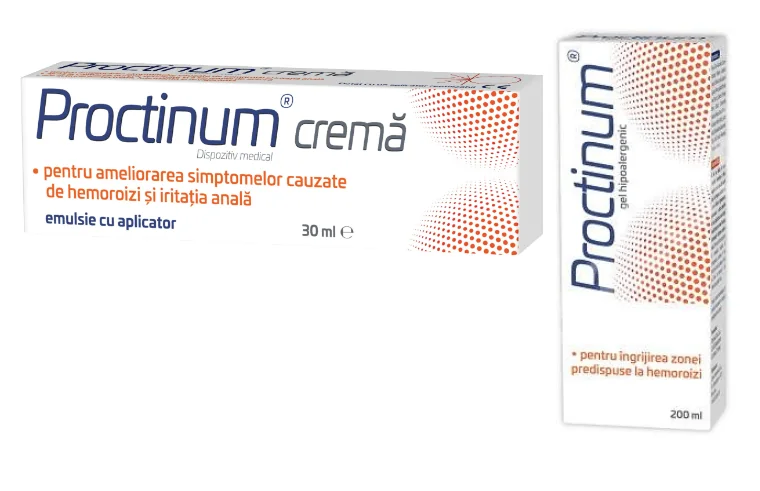 Proctinum crema 30 ml + Proctinum gel 200 ml Cadou