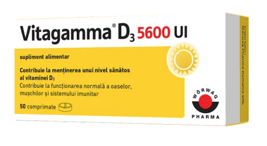Vitagamma D3 5600U.I. 50 comprimate