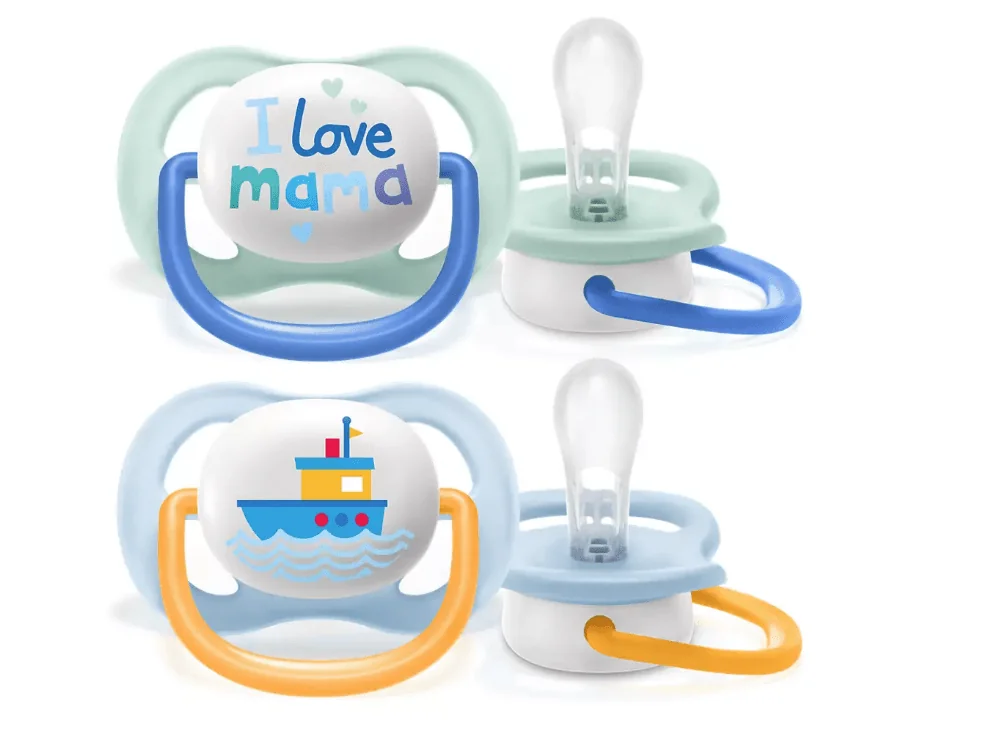 Avent SCF080/01 Suzeta Ultra air 0-6 luni baiat 2 bucati