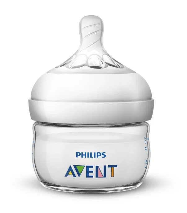 Avent SCF039/17 Natural Biberon Tetina Ultra Soft, flexibila, debit lent 0+ luni 60 ml
