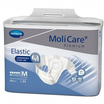 Hartmann Molicare Premium Elastic 6 picaturi Scutece incontinenta M 30 bucati