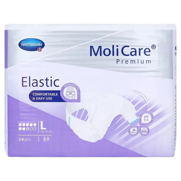 Hartmann Molicare Premium Elastic 8 picaturi Scutece incontinenta L 24 bucati