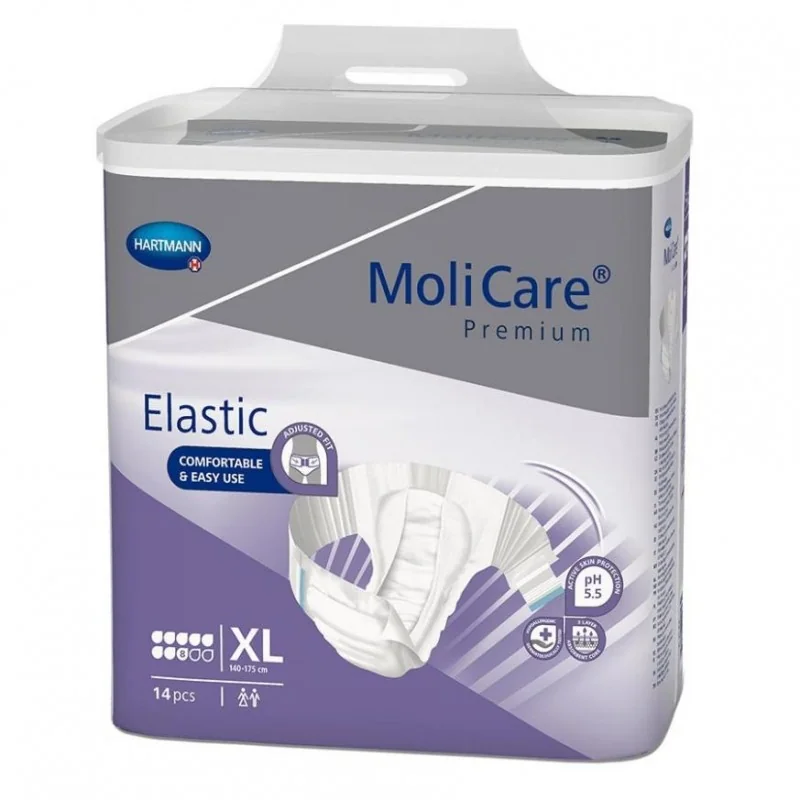 Hartmann Molicare Premium Elastic 8 picaturi Scutece incontinenta XL 14 bucati