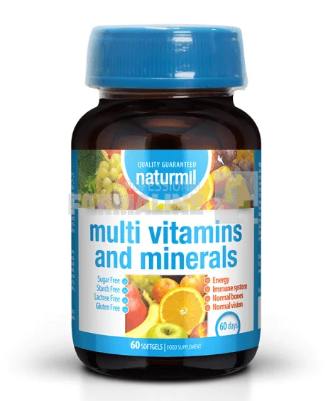 Multivitamine si Minerale 60 capsule gelatinoase moi