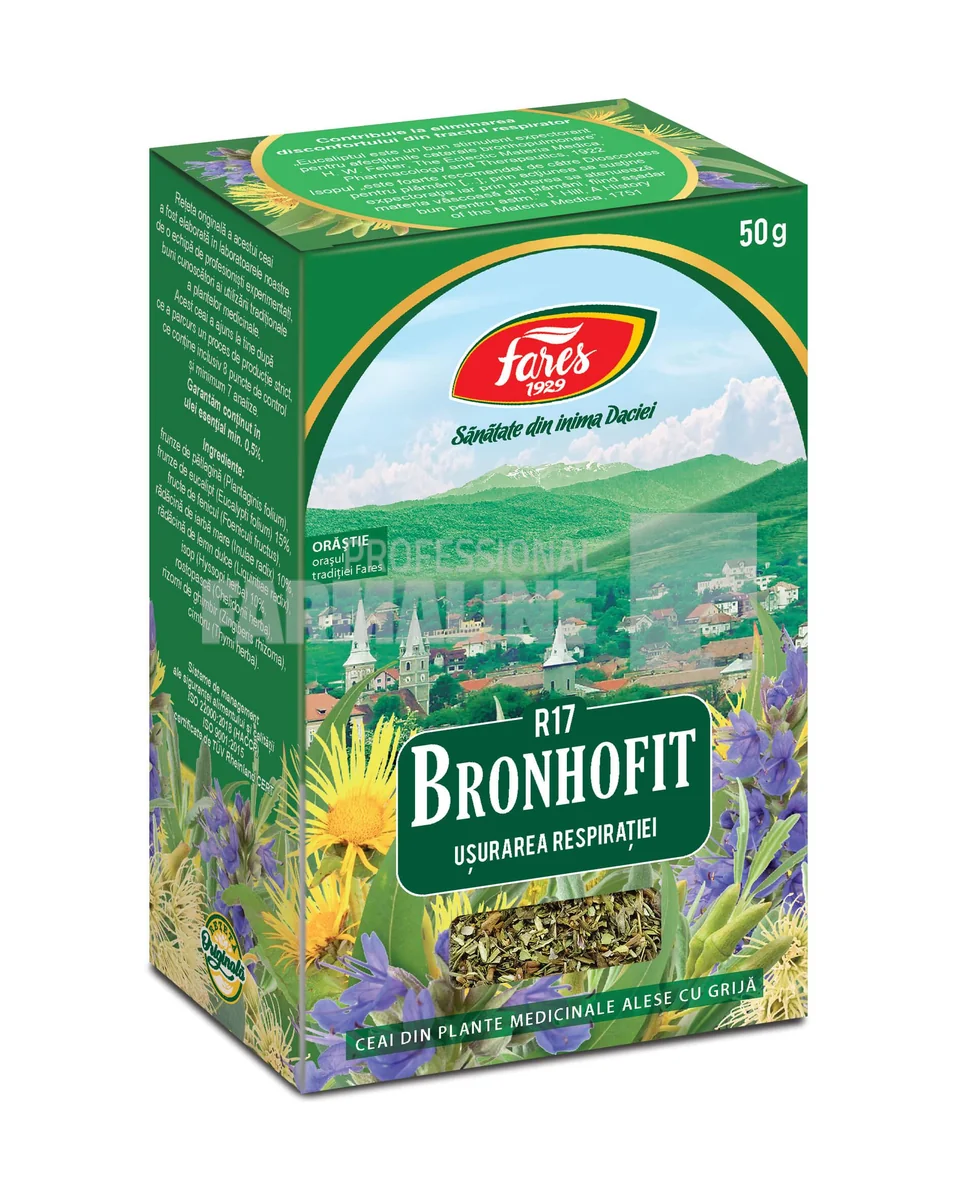 Fares Ceai bronhofit - usurarea respiratiei 50g