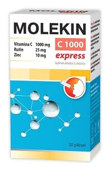 Molekin C 1000 mg + Rutin 25 mg + Zinc 10 mg 20 plicuri