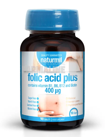 Folic Acid Plus 400 mg 90 tablete