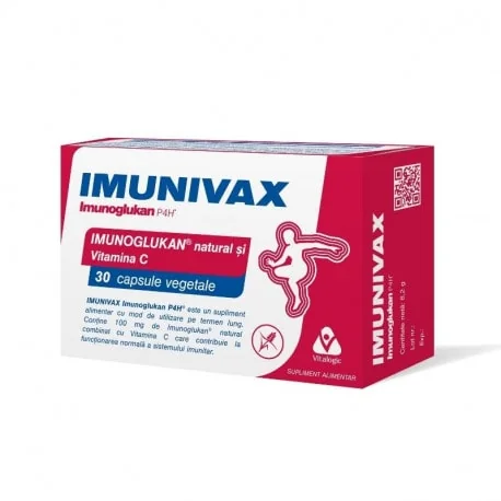 Imunivax - Imunoglukan si Vitamina C 30 capsule