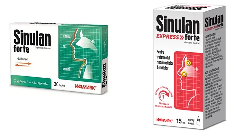 Sinulan Duo Forte 30 tablete + Sinulan Express Forte 15 ml