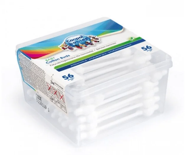 Canpol 3/115 Betisoare igienice cu opritor 56 bucati