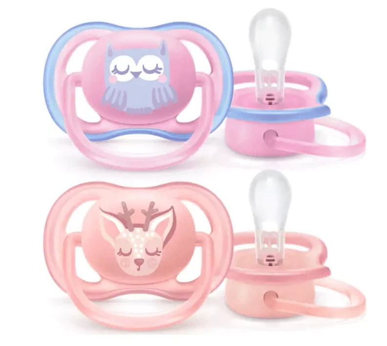 Avent SCF085/02 Suzete Ultra Air 0-6 luni fete 2 bucati