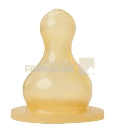 Baby Nova13302 Tetina rotunda din latex marime universala 0-24 luni 2 bucati