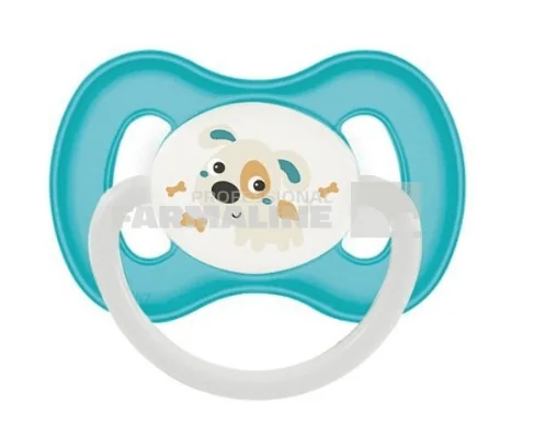 Canpol 23/270 Suzeta silicon simetrica turcoaz 18+ luni