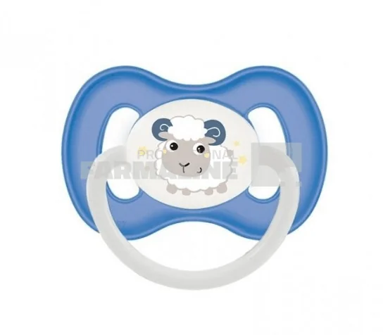 Canpol 23/270 Suzeta silicon simetrica albastra 18+ luni