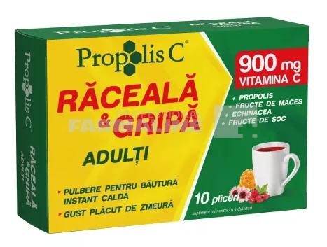 Propolis C Raceala si gripa adulti 10 plicuri