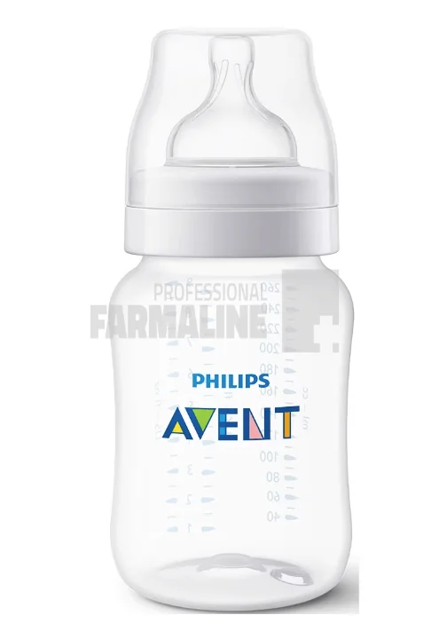 Avent SCY103/01 Biberon anti-colici tetina debit 2 1+ luni 260 ml