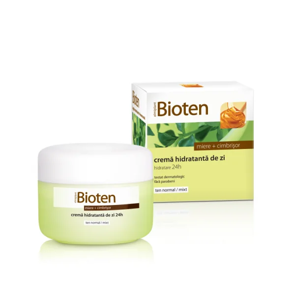 Bioten Crema hidratanta de zi cu miere + cimbrisor ten  normal/mixt 50ml