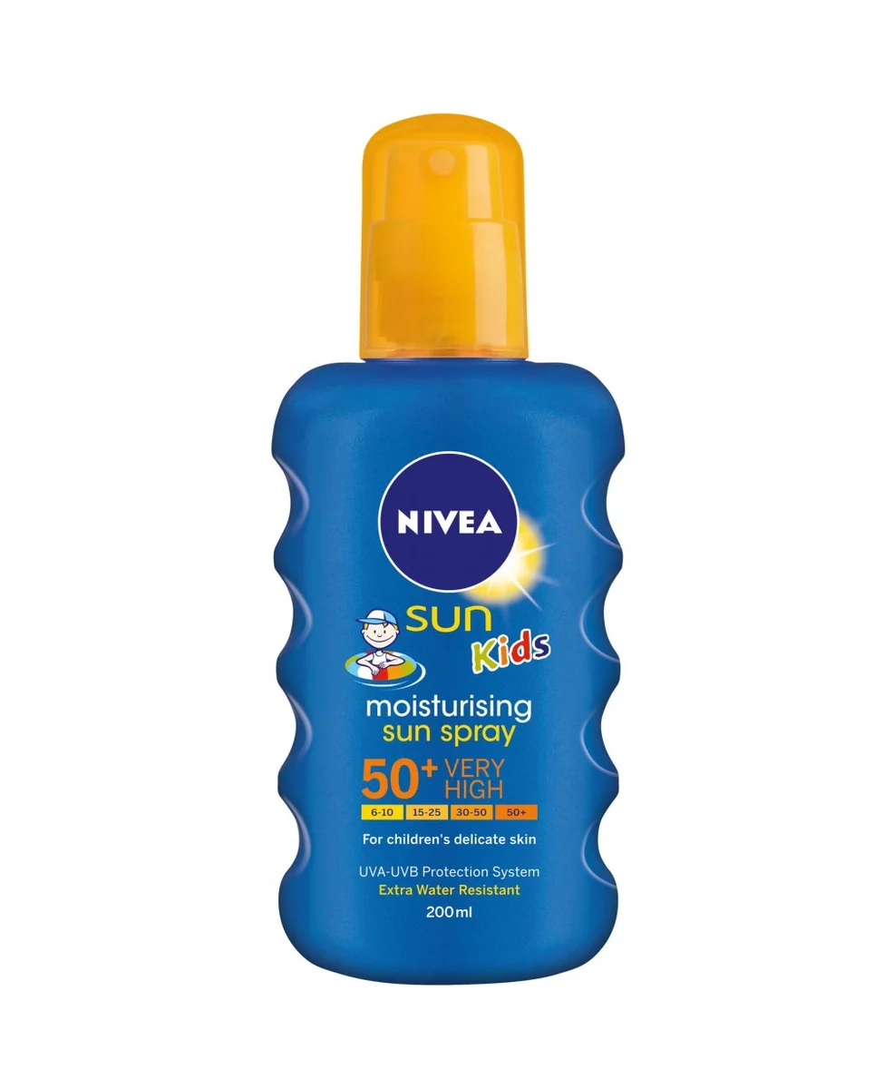 Nivea 85667 Sun Kids Spray colorat de protectie solara SPF50 200 ml