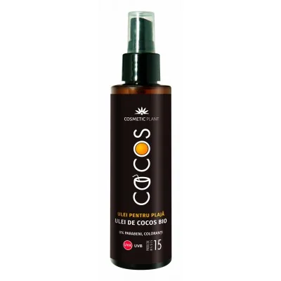 Cosmetic Plant Ulei de plaja cu ulei de cocos bio SPF15 150 ml