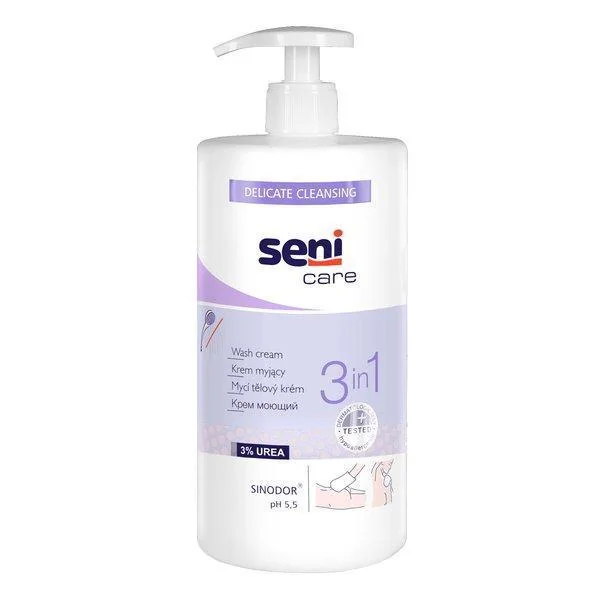 Seni Care Crema de curatare pentru corp 3 in 1 cu 3% Uree 1000 ml