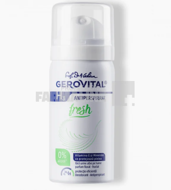 Gerovital H3 Fresh Deodorant spray 40 ml