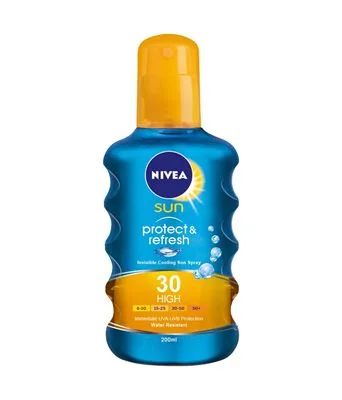 Nivea 85803 Sun Protect &amp; Refresh Spray protectie solara SPF30 200 ml