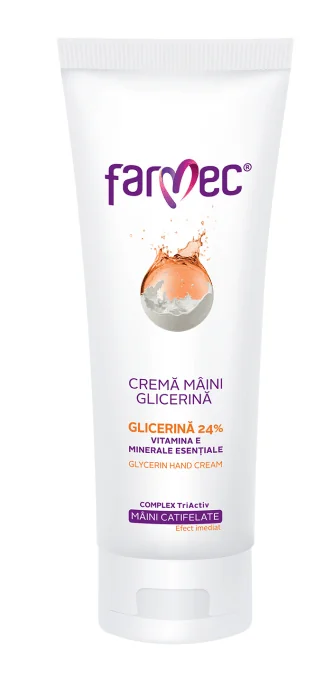 Farmec Crema pentru maini cu Glicerina si Vitamina E 40 ml