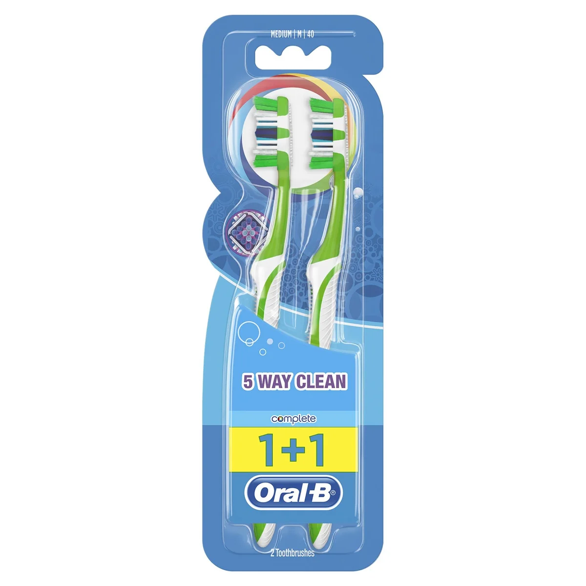 Oral B Complete 5 Way Clean Periuta de dinti 40 Medium 1+1 Gratis