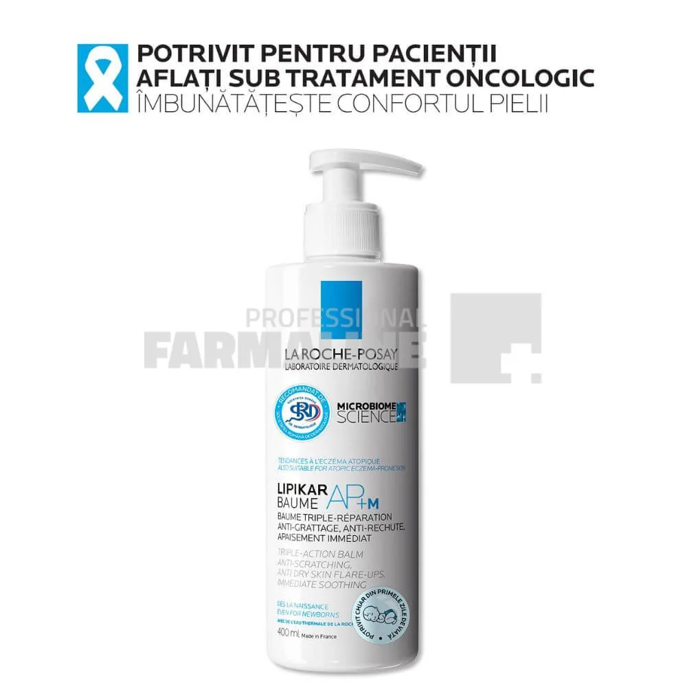 La Roche Posay Lipikar Balsam AP+M cu tripla actiune impotriva puseurilor de uscaciune a pielii 400ml