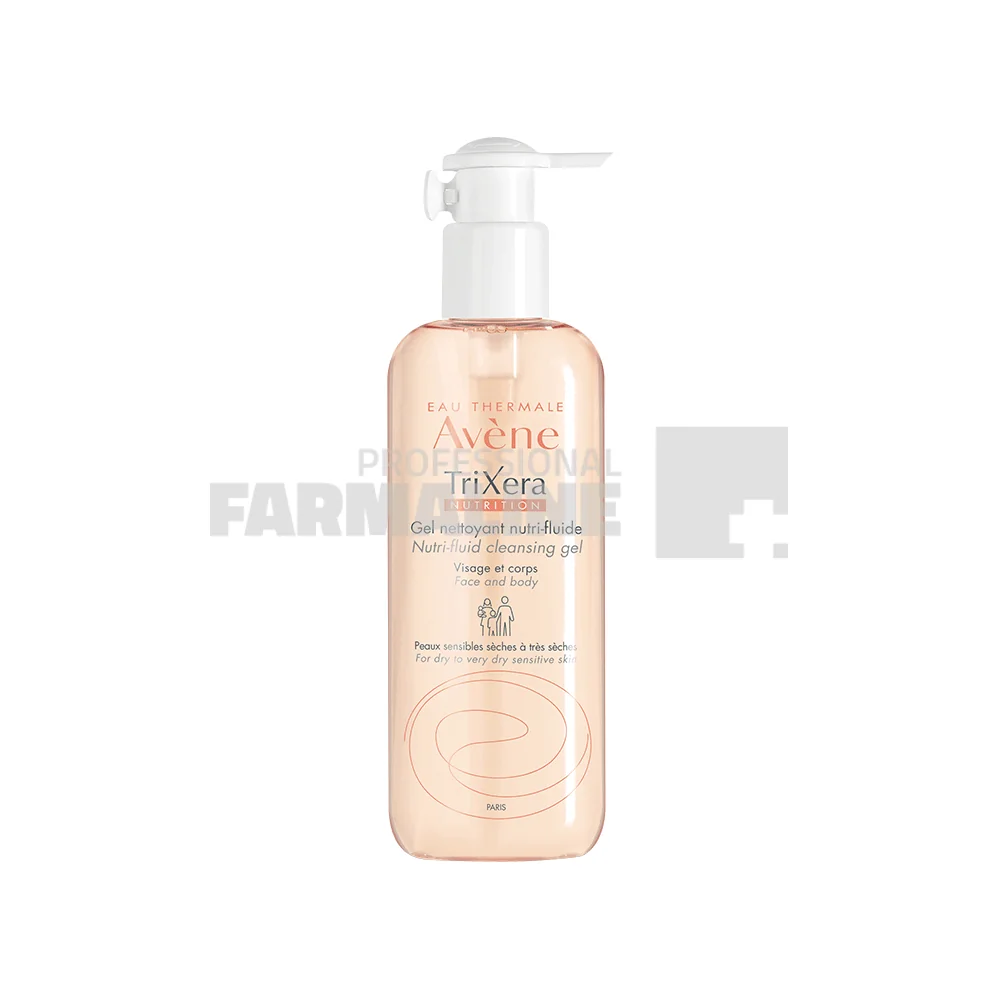 Avene Trixera Nutrition Gel de curatare nutri-fluid 400 ml