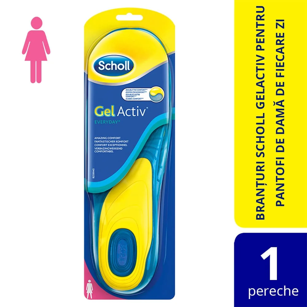 Scholl Gel Activ Every Day Insoles Branturi pentru pantofi femei