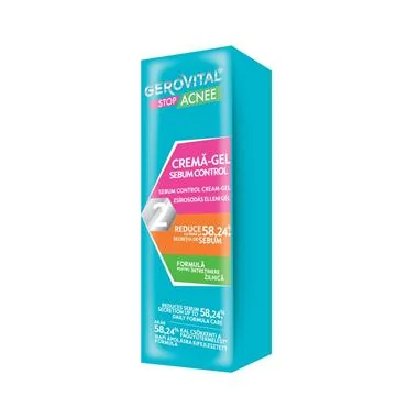 Gerovital Stop Acnee Crema gel Sebum Control 50 ml