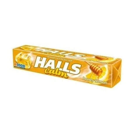 Halls Calm Bomboane cu miere si arome de lamaie 9 bomboane