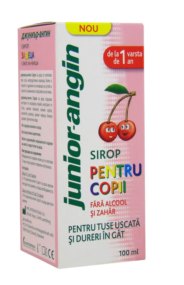 Junior - Angin Sirop pentru copii 100 ml