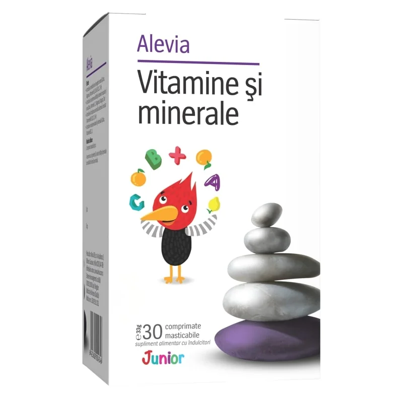 Alevia Junior Vitamine si minerale 30 comprimate masticabile