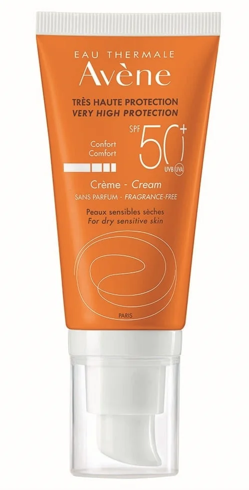 Avene Crema fotoprotectie pentru piele sensibila SPF 50+ fara parfum 50 ml