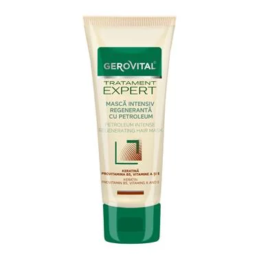 Gerovital Tratament Expert Masca intensiv regeneranta cu petroleum 150 ml