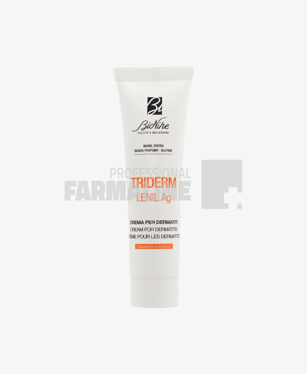 Bionike Triderm Lenil AG Crema antiinflamatoare nesteroidiana cu argint 30 ml