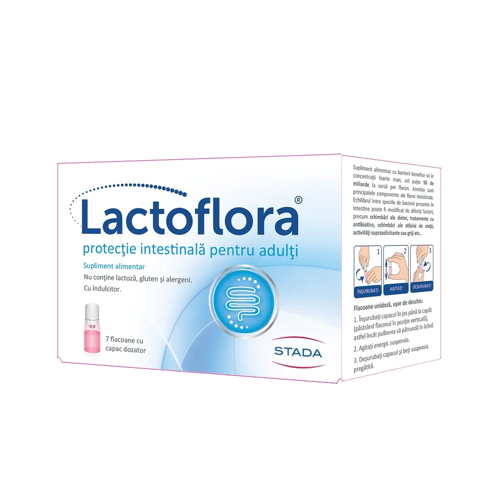 Lactoflora protectie intestinala 7fiole 7ml