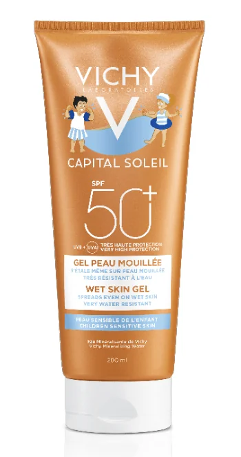 Vichy Capital Soleil Gel pentru copii rezistent la apa SPF50 200 ml