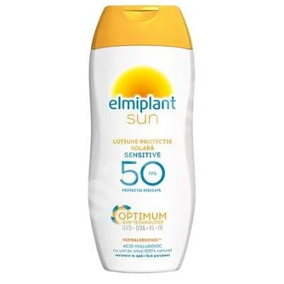 Elmiplant Sun Optimum Lotiune cu acid hialuronic protectie solara SPF50  200ml