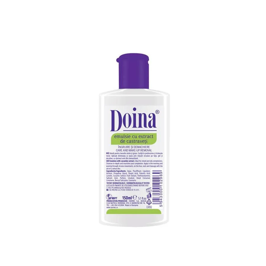 Doina Emulsie demachianta cu extract de castraveti 150 ml