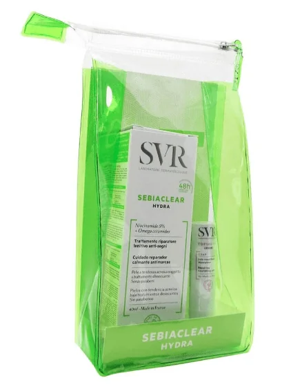 SVR Pachet Sebiaclear Crema hidratanta 40 ml + Topialyse Stick buze 4 g