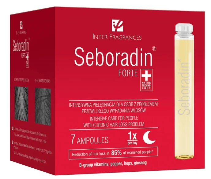 Seboradin Forte Tratament Caderea Parului si Subtiere 5.5ml - 7 fiole