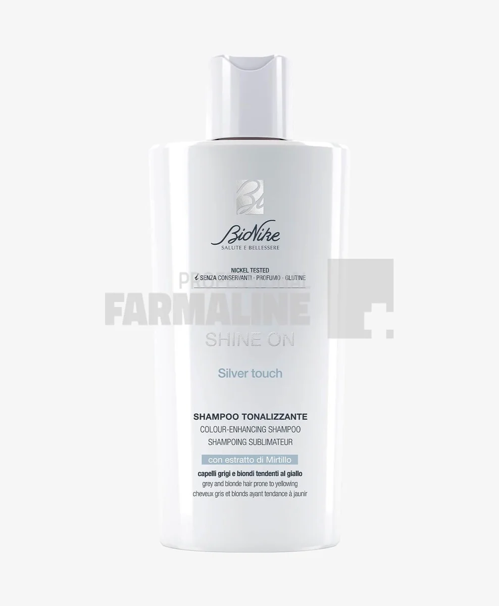 Bionike Shine On Silver Touch Sampon pentru neutralizarea tonurilor de galben 200 ml