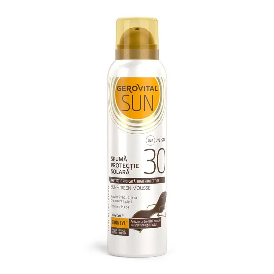 Gerovital Sun Spuma protectie solara SPF30 150 ml