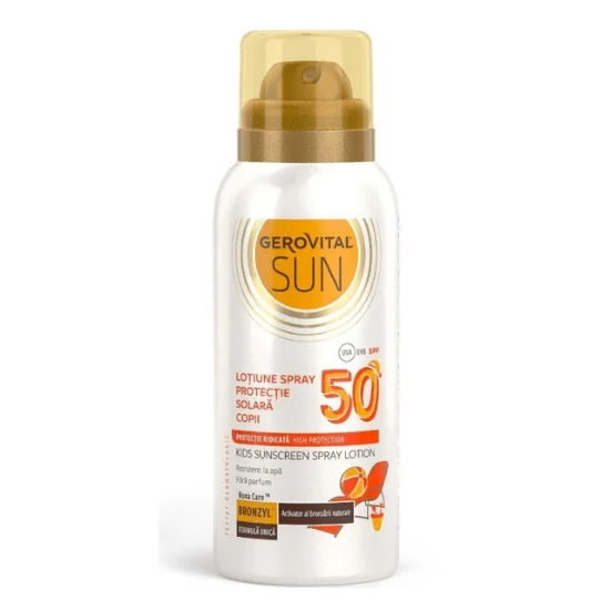 Gerovital Sun Lotiune Spray protectie solara copii SPF50 100 ml