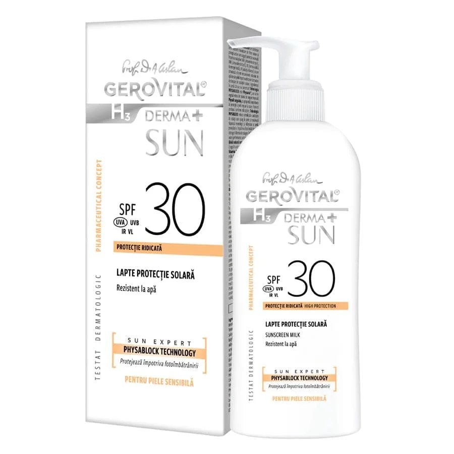 Gerovital H3 Derma Sun Lapte protectie solara SPF30 150 ml