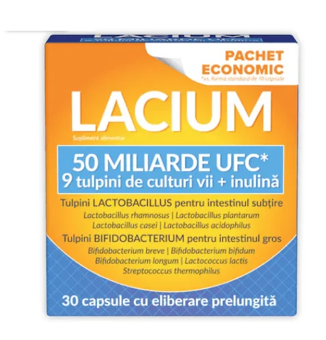 Zdrovit Lacium 50 miliarde UFC 30 capsule - 10% Reducere
