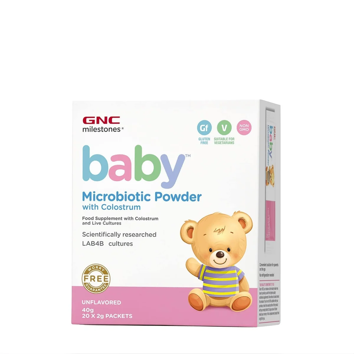 GNC Milestones Baby Microbiotic pulbere cu colostrum 20 plicuri